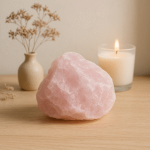 Raw Rose Quartz Stone – Love & Harmony