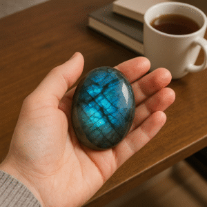 Labradorite Palm Stone – Stress Relief