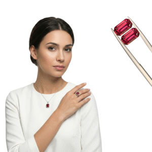 Rare Malaya Garnet Pair 2.65 Ct • Reddish Cushion Cut Matched Loose Gemstones • 6mm Natural Stones for Custom Earrings