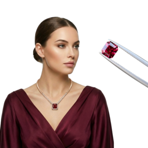 Natural Malaya Red Garnet 1.35 Ct Square Cut Gemstone – Warm Red Loose Stone for Custom Ring & Jewelry (6mm Calibrated)